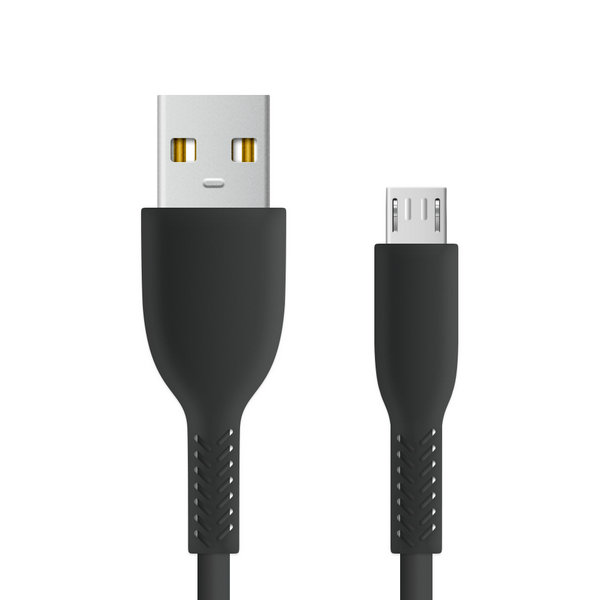 Micro USB TPE數(shù)據(jù)線 獨特網(wǎng)尾設計 經(jīng)典時尚黑白兩色